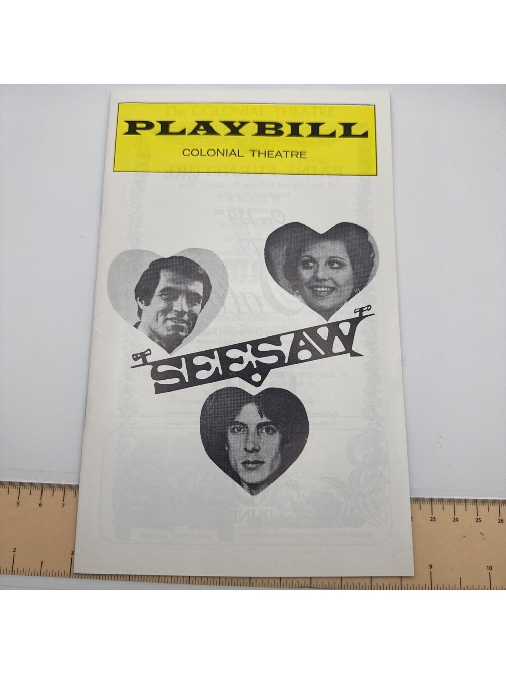 Lucie Arnaz "SEESAW" Tommy Tune / Michael Bennett / Cy Coleman 1974 Playbill